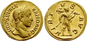 SEVERUS ALEXANDER (222-235). Aureus. Rome.