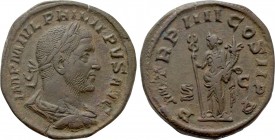 PHILIP I THE ARAB (244–249). Sestertius. Rome.