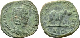 OTACILIA SEVERA (Augusta, 244-249). Sestertius. Rome. Saecular Games/1000th Anniversary of Rome issue.