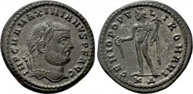 MAXIMIANUS HERCULIUS (286-305). Follis. Kyzikos.