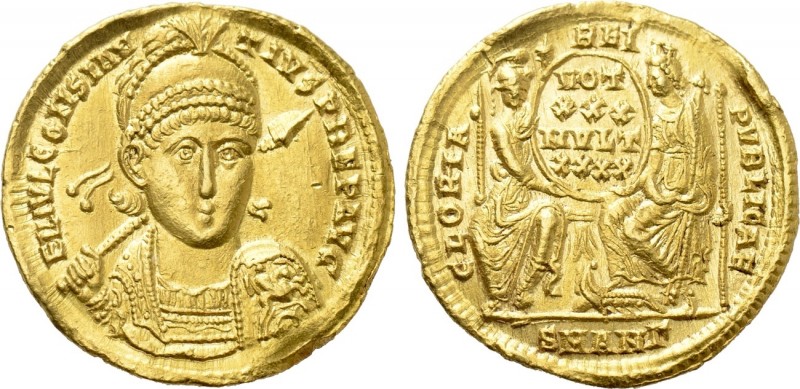 CONSTANTIUS II (337-361). GOLD Solidus. Antioch. 

Obv: FL IVL CONSTANTIVS PER...