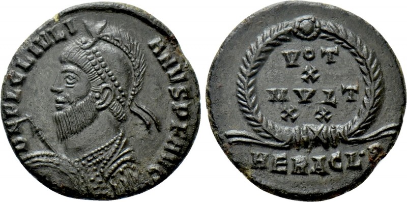 JULIAN II APOSTATA (360-363). Ae. Heraclea. 

Obv: D N FL CL IVLIANVS P F AVG....