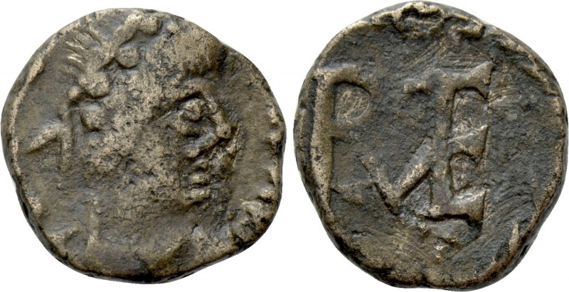 LIBIUS SEVERUS (461 - 465). Ae Nummus. Rome.

Obv: Diademed, draped and cuiras...