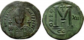 JUSTINIAN I (527-565). Follis. Constantinople. Dated RY 12 (538/9).