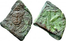 LEONTIUS (695-698). Half Follis. Constantinople. Dated RY 2 (696/7).