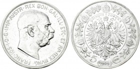 AUSTRIA. Franz Joseph I (1848-1916). 5 Corona (1909). Wien (Vienna).