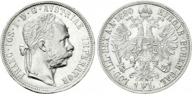 AUSTRIA. Franz Joseph I (1848-1916). 1 Gulden (1880). Wien (Vienna).