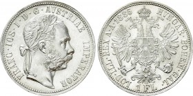 AUSTRIA. Franz Joseph I (1848-1916). 1 Gulden (1886). Wien (Vienna).