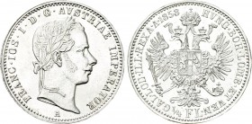 AUSTRIA. Franz Joseph I (1848-1916). 1/4  Gulden (1858-A). Wien (Vienna).