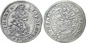 HOLY ROMAN EMPIRE. Leopold I (1657-1705). 3 Kreuzer (1697). Pressburg.