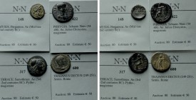 4 Greek and Roman Coins; Pergamon; Trajanus Decius etc.