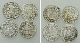 4 Coins of Hungary.
