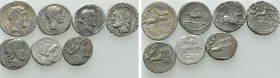 7 Denarii of the Roman Republic.