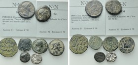 8 Greek, Roman Provincial and Islamic Coins; Prymnessus, Chabacta etc.
