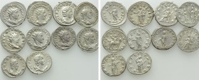 10 Antoninianii; Volusianus, Gallienus etc.