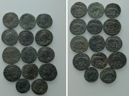 14 Folles of the Constantinian Dynasty; all URBS ROMA Type.