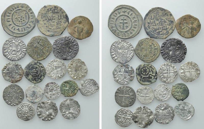 18 Mediveal Coins; Crusaders, Islamic etc. 

Obv: .
Rev: .

. 

Condition...