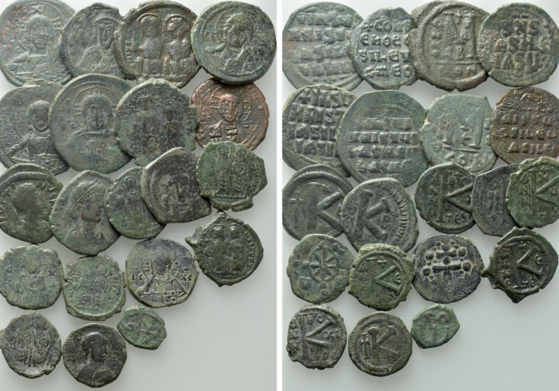 20 Byzantine Coins. 

Obv: .
Rev: .

. 

Condition: See picture.

Weigh...