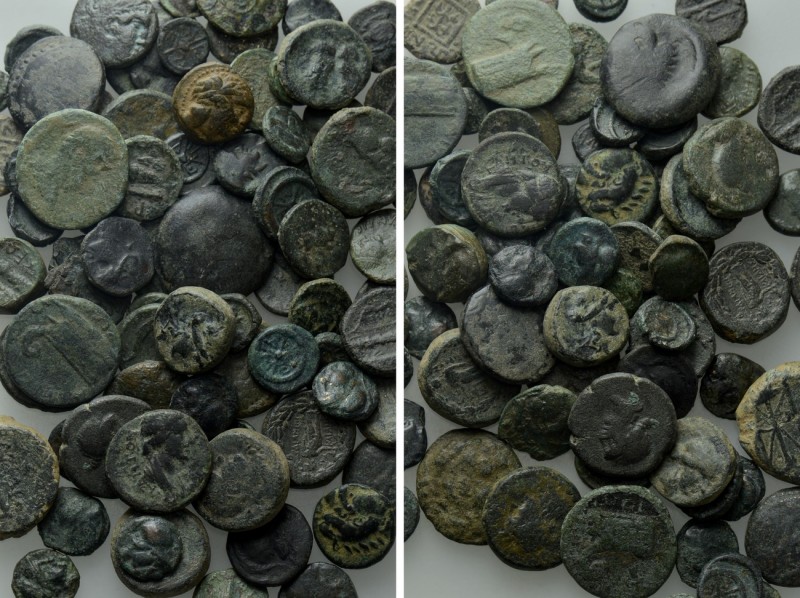 Circa 80 Greek, Roman and Byzantine Coins. 

Obv: .
Rev: .

. 

Condition...