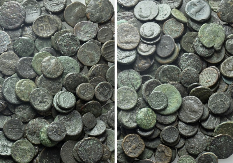 Circa 200 Greek Coins. 

Obv: .
Rev: .

. 

Condition: See picture.

We...