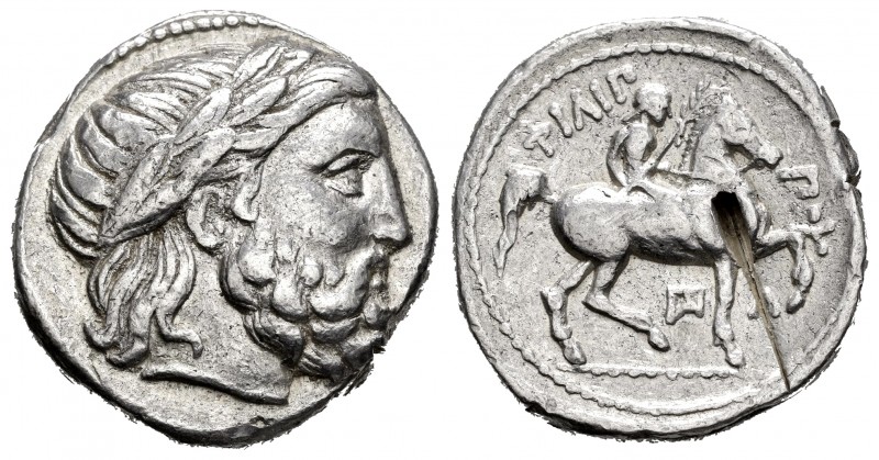 Kingdom of Macedon. Philip II. Tetradracma. 315-294 a.C. Amphipolis. (Seaby-6684...