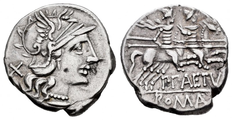 Aelius. Denario. 138 a.C. Auxiliary mint of Rome. (Ffc-99). (Craw-233/1). (Cal-7...