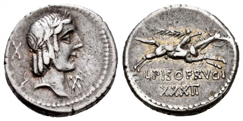 Calpurnius. Denario. 90-89 a.C. Rome. (Ffc-247). (Craw-340/1). (Cal-307 d). Rev....