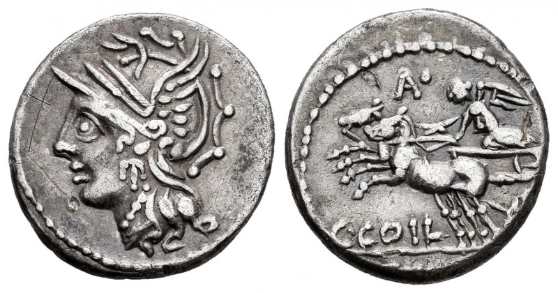 Coelius. Denario. 104 a.C. Rome. (Ffc-574). (Craw-318/1a). (Cal-441). Anv.: Cabe...