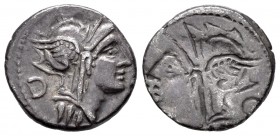 Junius. Denario incuso. 91 a.C. Rome. (Ffc-789 similar). Ag. 3,97 g. Toned. Choice VF. Est...100,00.