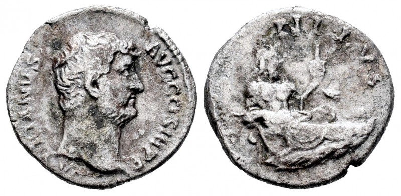 Hadrian. Denario. 136 d.C. Rome. (Spink-3508). (Ric-310). Rev.: NILVS. Nilo reco...