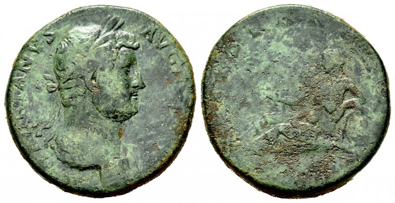 Hadrian. Sestercio. 117-138 d.C. Rome. (Ric-851 variante). Rev.: HISPANIA SC. Hi...