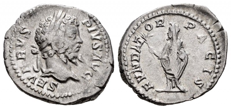 Septimius Severus. Denario. 201 d.C. Rome. (Spink-6282). (Ric-265). Rev.: FVNDAT...