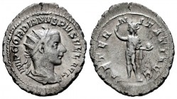 Gordian III. Antoniniano. 241-243 d.C. Rome. (Spink-8603). (Ric-83). Rev.: AETERNITATI AVG. Sol en pie con globo y su mano alzada. Ag. 3,98 g. Choice ...