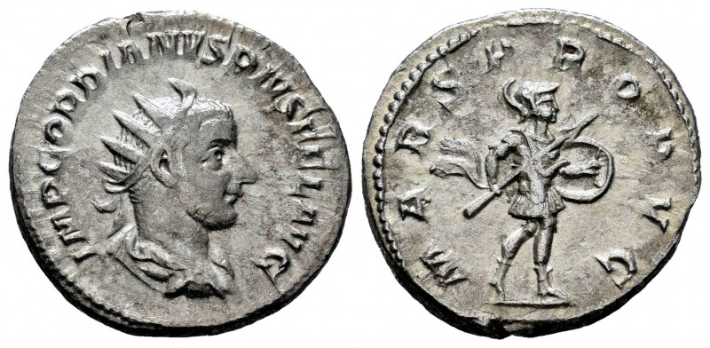 Gordian III. Antoniniano. 243-244 d.C. Rome. (Spink-8623). (Ric-145). Rev.: MARS...