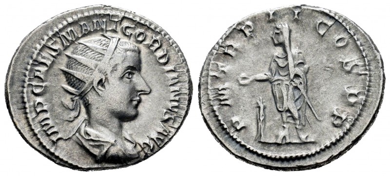 Gordian III. Antoniniano. 239 d.C. Rome. (Spink-8637). (Ric-37). Rev.: P M TR P ...