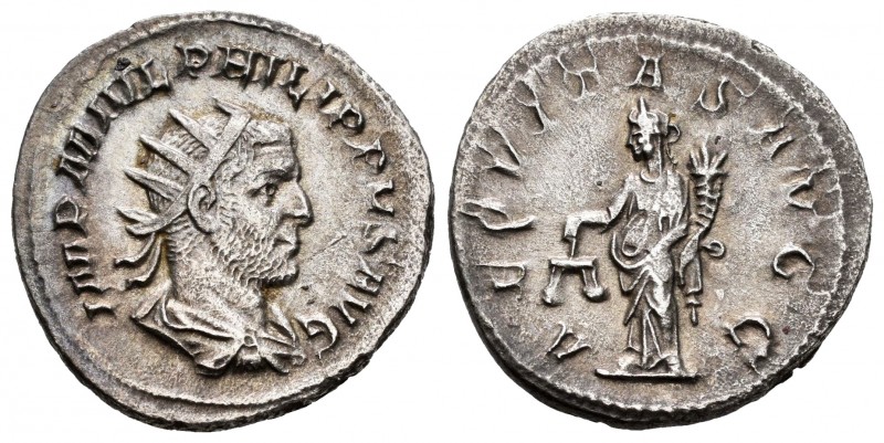Philip I. Antoniniano. 245-247 d.C. Rome. (Spink-8918). (Ric-27b). Rev.: AEQVITA...