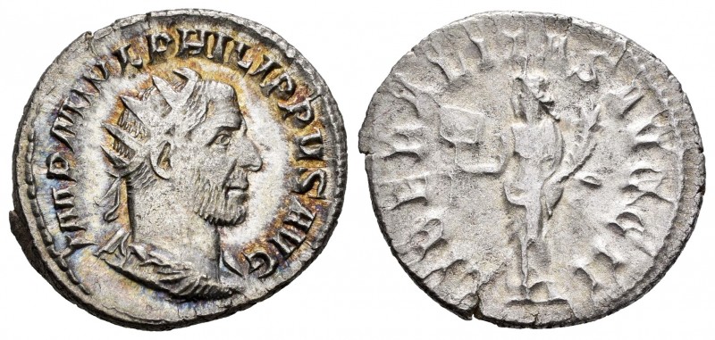 Philip I. Antoniniano. 245 d.C. Rome. (Spink-8937). (Ric-38b). Rev.: LIBERALITAS...