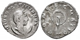 Diva Mariniana. Antoniniano. 253 d.C. Rome. (Spink-10067). (Ric-3). Anv.: DIVAE MARINIANAE. Busto velado, diademado y drapeado a derecha sobre media l...