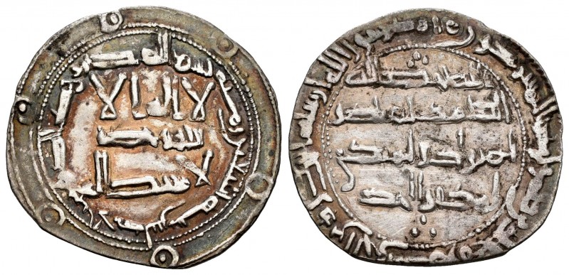 Emirato. Al Hakam I. Dirham. 190 H. Ag. 2,56 g. VF. Est...50,00.