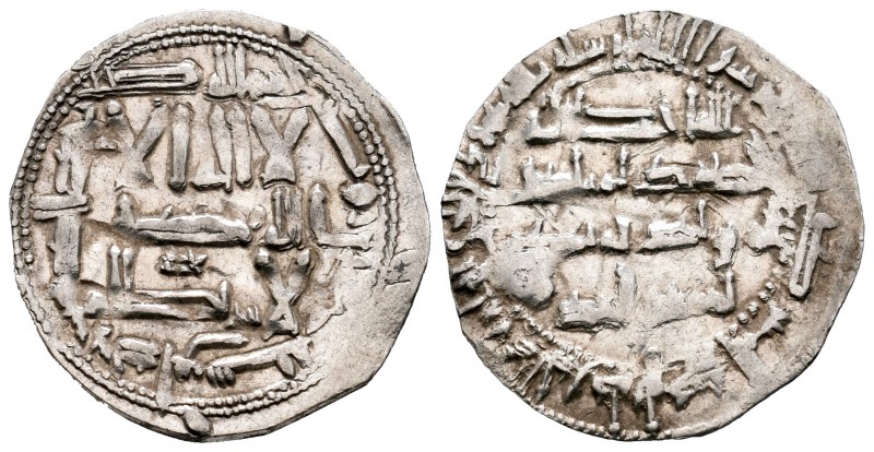 Emirato. Abderrahman II. Dirhem. 220 H. Al Andalus. (Vives-158). Ag. 2,40 g. Sím...