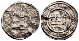 Hammudíes. Al Qasim. Dirham. 410 H. Ceuta. Ag. 2,56 g.  Ligeramente alabeada. Almost VF. Est...150,00.