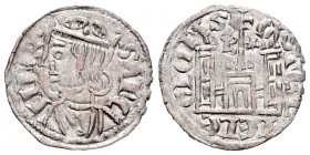 Kingdom of Castille and Leon. Sancho IV (1284-1295). Cornado. Burgos. (Bmc-427 variante). Anv.: Punto en corona. Rev.: B y estrella a los lados de la ...