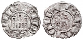 Kingdom of Castille and Leon. Fernando IV (1295-1312). Pepión. Ve. 0,69 g. Marca de ceca glóbulo bajo el castillo. Podría ser una venera degenerada. V...