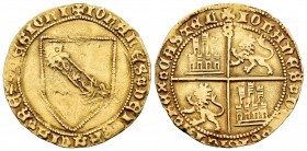 Kingdom of Castille and Leon. Juan II (1406-1454). Dobla de la banda. Sevilla. (Bautista-791). Anv.: +IOHANES·DEI·GRACIA·REX·LEGIONI. Rev.: +IOHANES·D...
