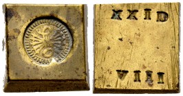 Ponderal francés para moneda española de 8 escudos. Ae. 27,19 g. Almost XF. Est...80,00.