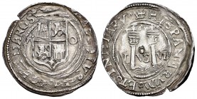 Charles-Joanna (1504-1555). 1 real. México. O. (Cal 2008-150). Ag. 3,39 g. Acuñación descuidada. Choice VF. Est...200,00.