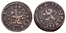Philip IV (1621-1665). 2 maravedís. 1622. Segovia. (Cal 2008-1556). (Jarabo-Sanahuja-F282). Ae. 1,54 g. Rare. Almost VF. Est...120,00.
