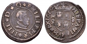 Philip IV (1621-1665). 8 maravedís. 1664. Madrid. S. (Cal 2008-1435). Ae. 2,18 g. VF. Est...15,00.