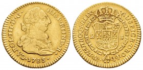 Charles III (1759-1788). 2 escudos. 1783. Santa Fe de Nuevo Reino. JJ. (Cal 2008-561). Au. 6,69 g. Very scarce. VF. Est...300,00.