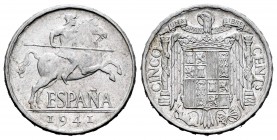 Estado Español (1936-1975). 5 céntimos. 1941. Madrid. (Cal 2008-134). Al. 1,14 g. AU/Almost UNC. Est...25,00.